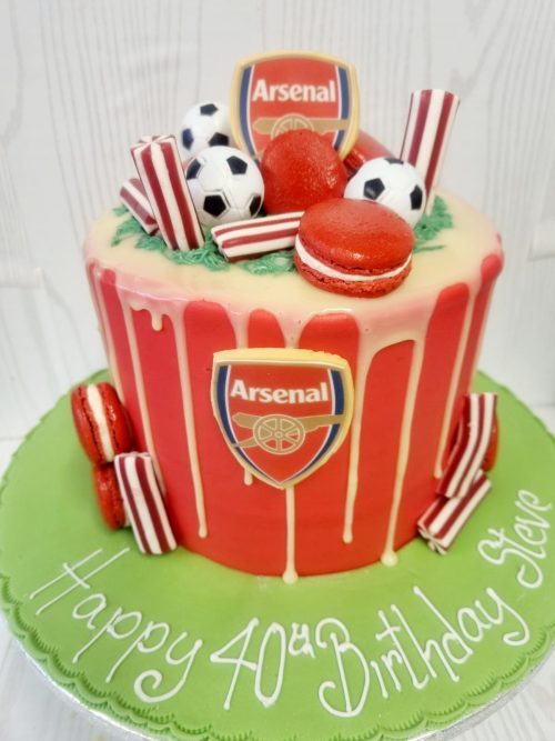 Arsenal Drip Cake – Ravens Bakery